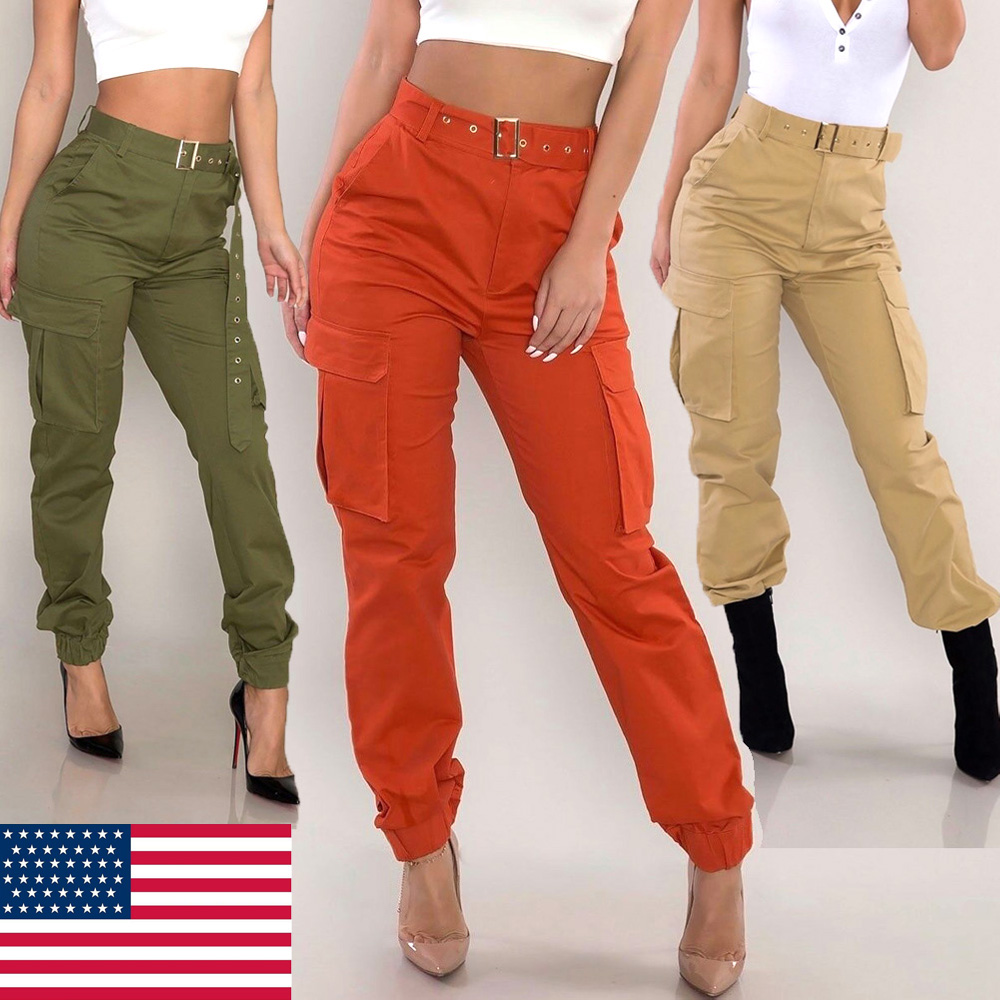 high waisted combat trousers