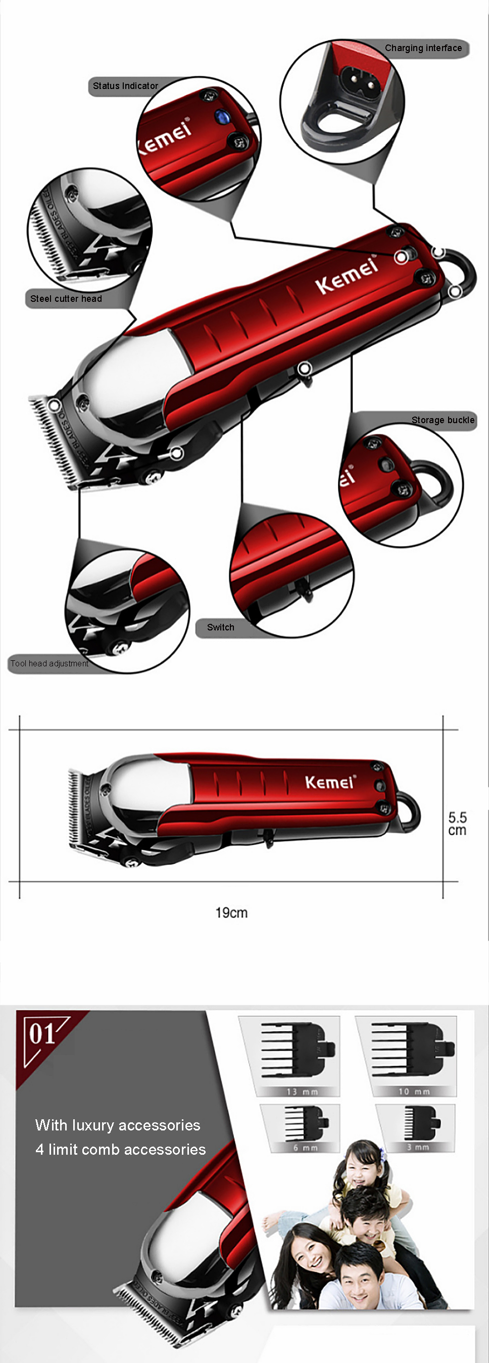 kemei km 2608