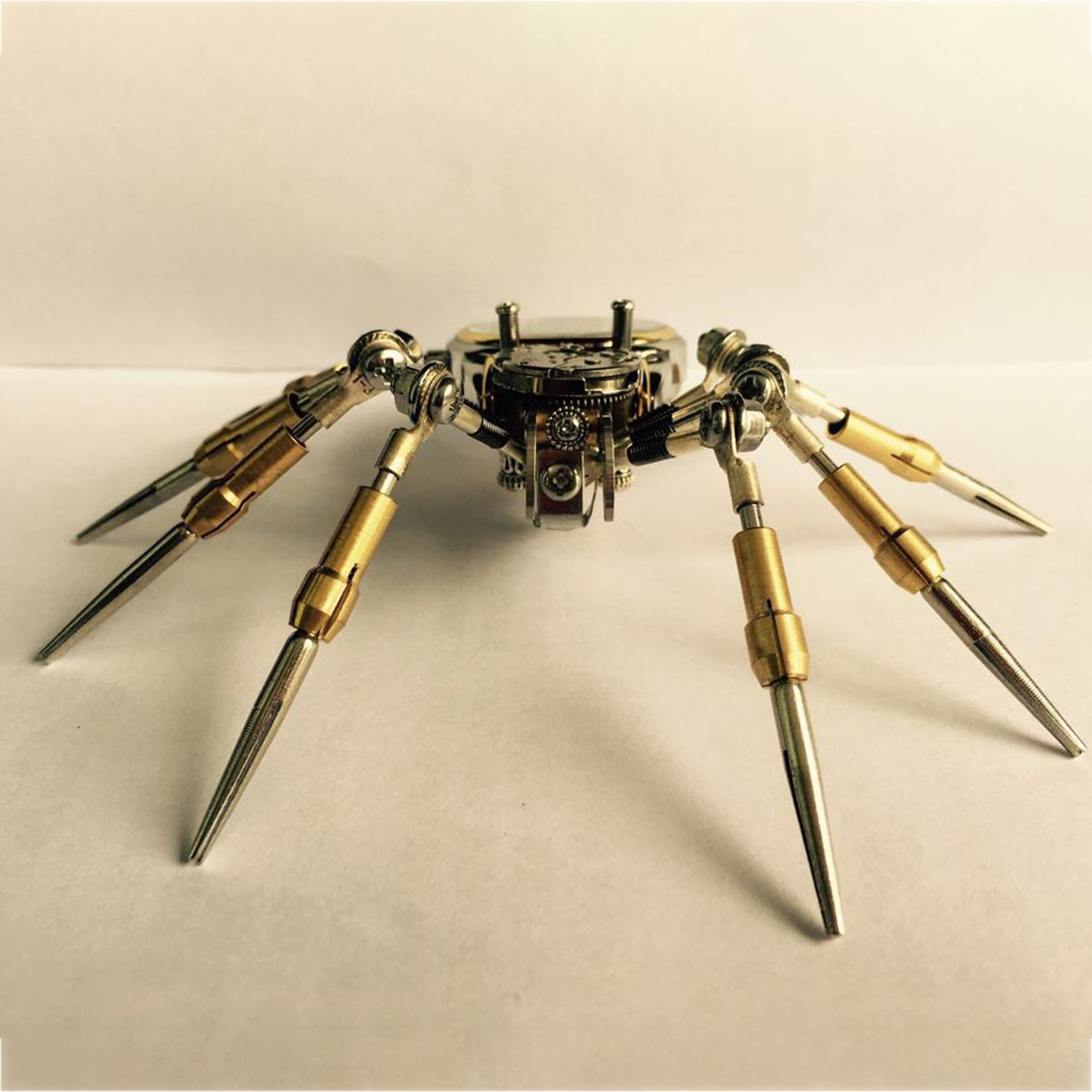 Mechanical Metal Clock DIY Assemble Model Kit Steampunk Style X-mas Luxury Gifts