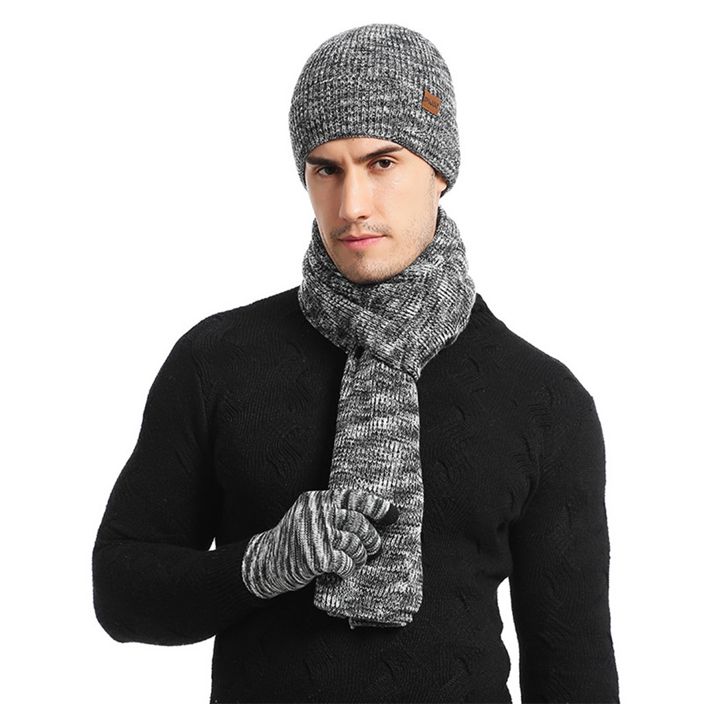 Шапка шарф перчатки мужские