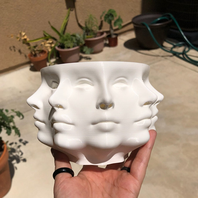 Hot Multi-Face Succulent Planter Small Head Face Home Decoration Planter Vase 