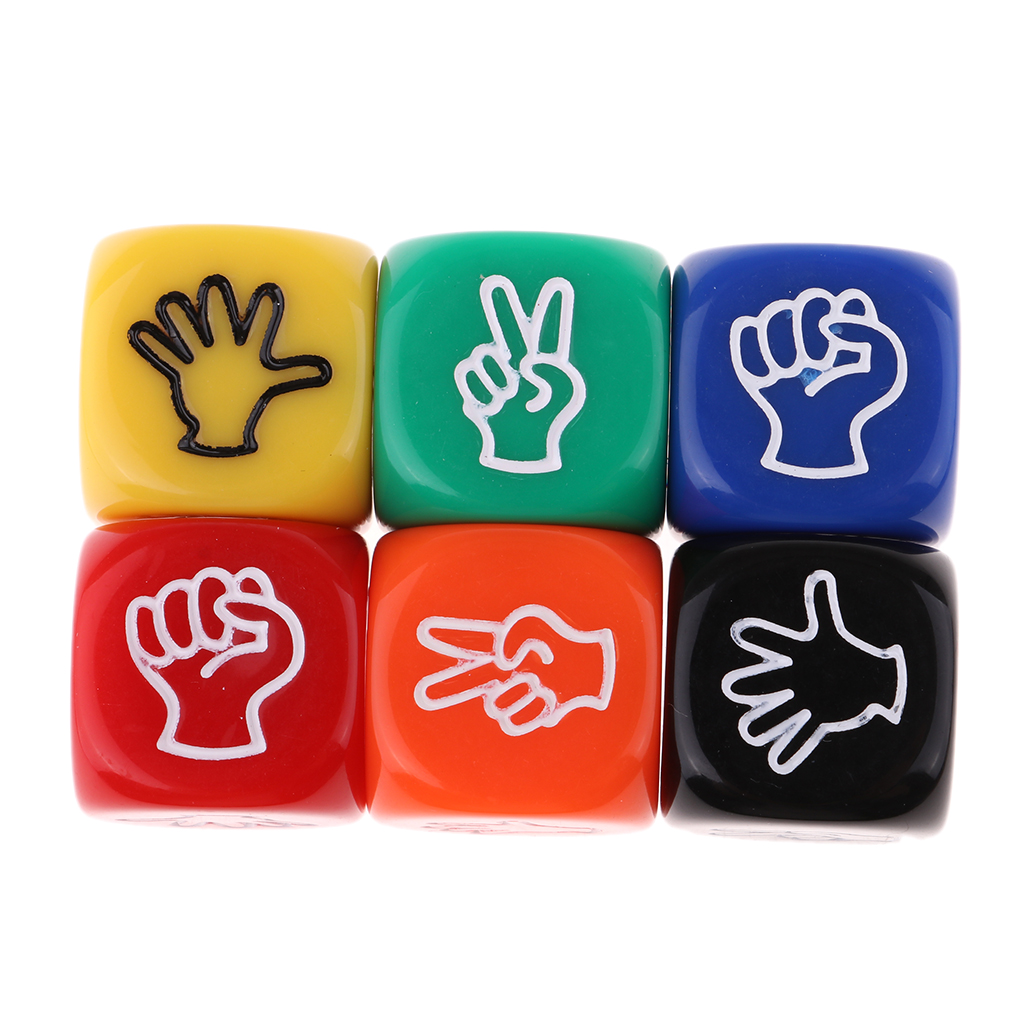 2x Finger-guessing Game Funny Dice Rock-Paper-Scissors Drinking Board Games