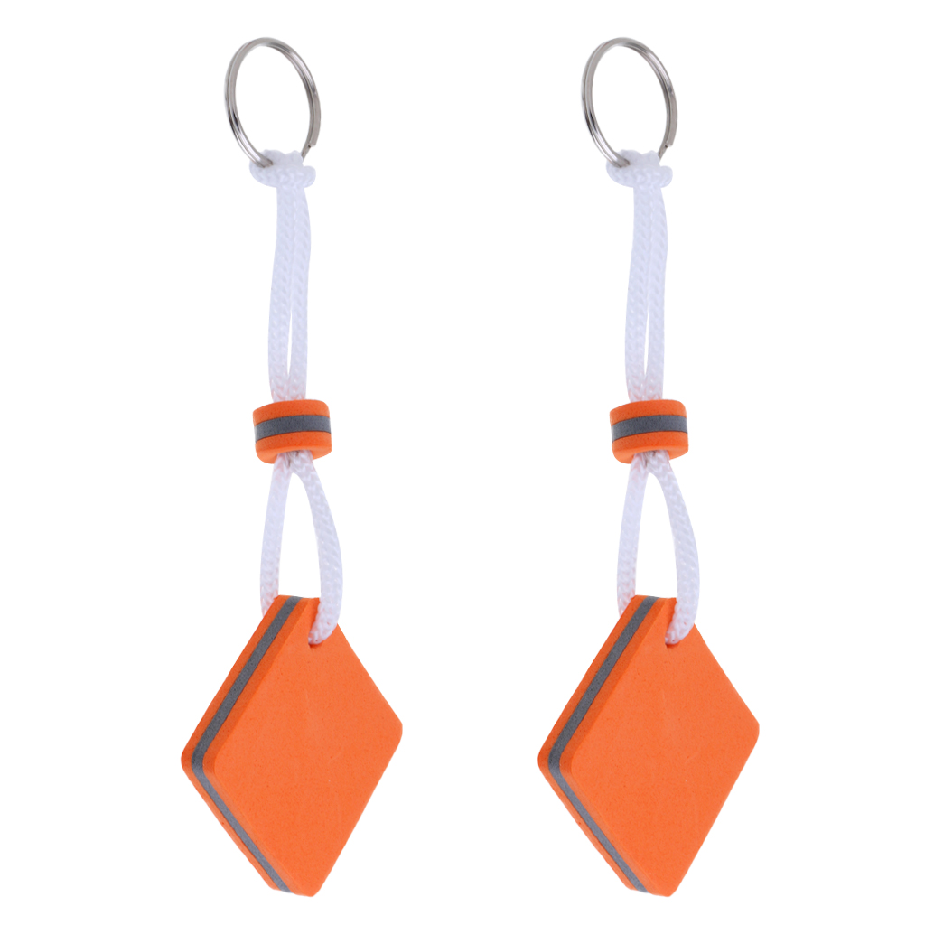2x Boating Foam Floating Keyring Keychain Captain Gift Toy-Anchor and Rudder 
