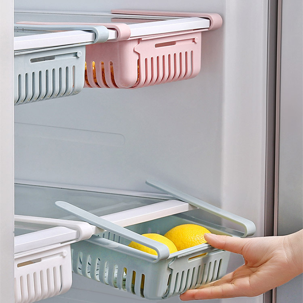 Organizador para nevera de cocina, deslizante para cajón, caja de