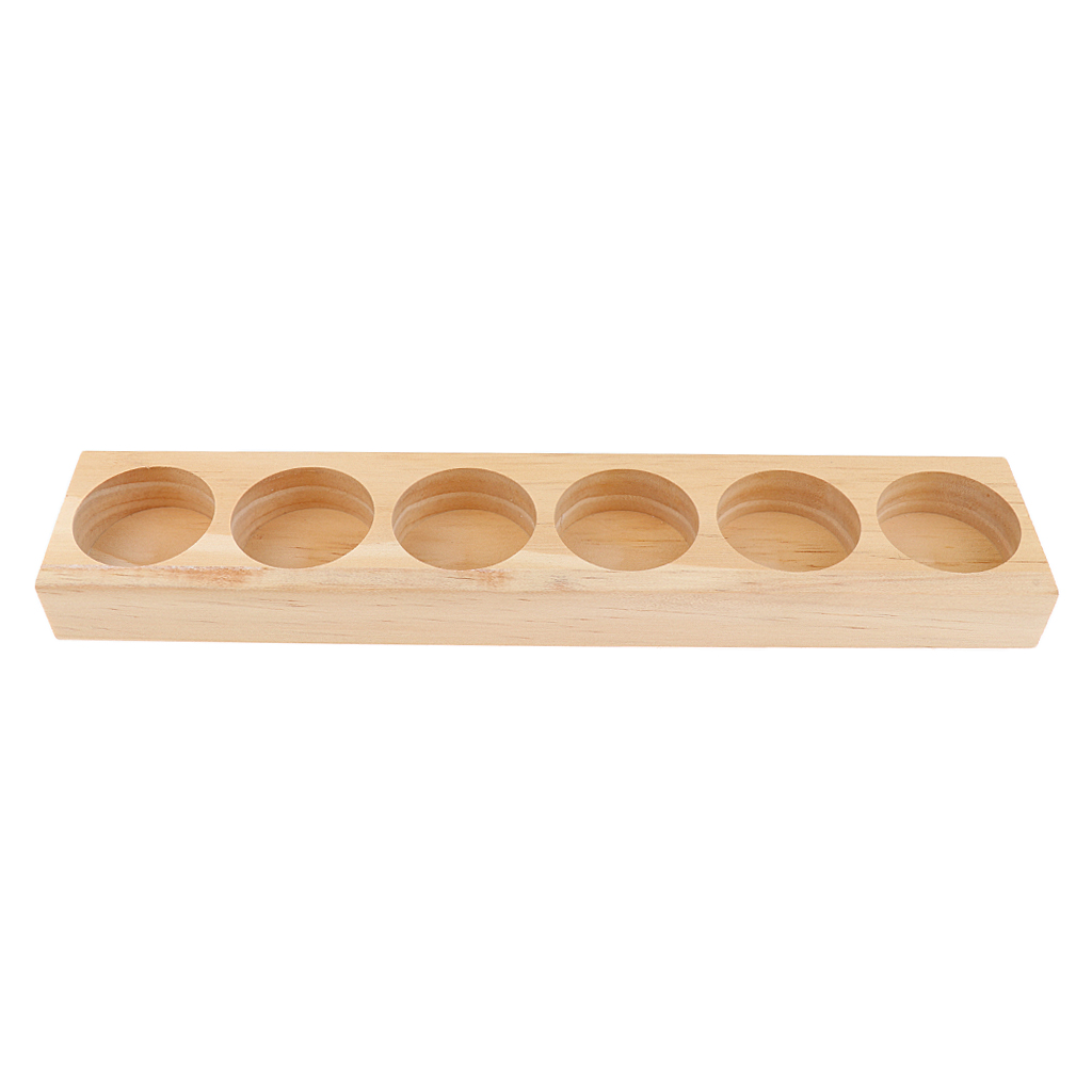 6/12/18 Slots Essential Oil Display Stands Wood Cosmetic Organizer Bottles Rack Holder for Beauty Tool Rack Stand Holder