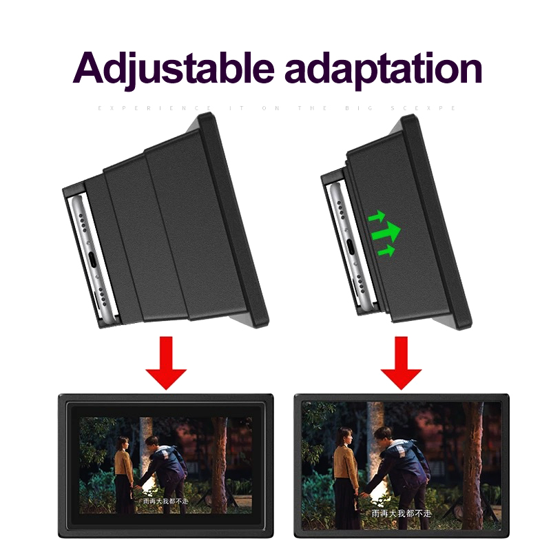 Pullout Mobile Phone Screen Magnifier Stretch Foldable Doublesided
