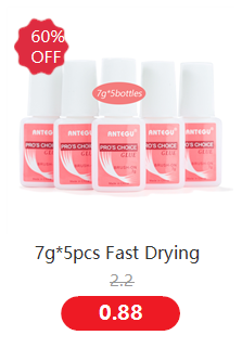 Description Picture 4 of item1Set*3g Fast Drying Bond Nail Glue for False Nail Tips Strong Adhesive Glue Professional Acrylic Art Nail Rhinestone Glue Gel &*