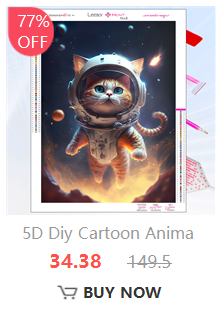 Description Picture 5 of item5D Halloween Diamond Painting Cartoon Cute Cat And Ghost Full Rhinestone Mosaic Embroidery Cross Stitch Kit Home Decor ダイヤモンドアート