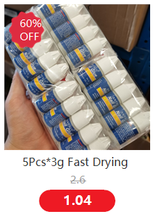 Description Picture 6 of item1Set*3g Fast Drying Bond Nail Glue for False Nail Tips Strong Adhesive Glue Professional Acrylic Art Nail Rhinestone Glue Gel &*