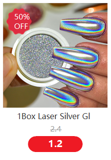 Description Picture 4 of item5g Laser Holographic Bulk Glitter Nail Shining Sparkly Pigment Loose Fine Glitter Reflective Gel Polish Accessories Nail Powder