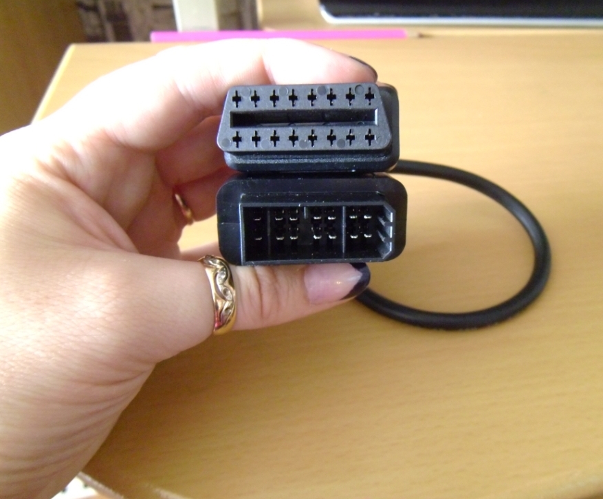 переходник obd2 на opel 10 pin