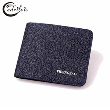 Ultra-thin Chequer Delicate Men Wallet W147 PU Short Male Purse Card Package Ultra-thin Chequer Delicate Men Wallet Handbags