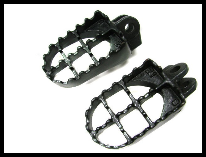 1 Pair Foot Pegs Footpegs For Kawasaki KLX Suzuki RM 125 250 US STOCK