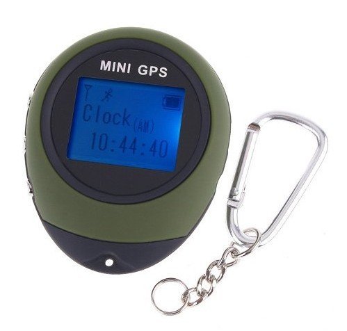 FREE SHIPPING! GPS Receiver + Location Finder Keychain (PG03 Mini GPS) GPS Location Finder/Receiver Keychain (green color))