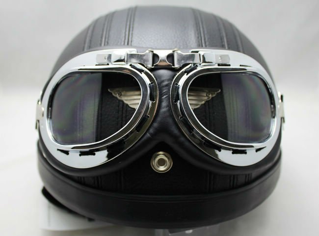 Motorcycle Scooter Steampunk Cruiser Helmet Goggle Eyewear T01A