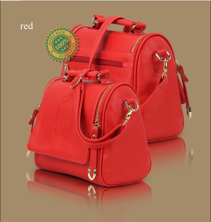 2013 New Korea Fashion Handbag PU Leather Ladies Hand Bag Shoulder