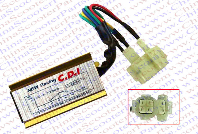 Racing 6 Pin two Oval Plug font b GY6 b font AC Racing CDI Kazuma Jonway