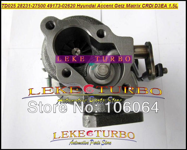 TD025 28231-27500 49173-02610 Hyundai Accent Matrix Getz KIA Cerato Rio 1.5L CRDi 2001-05 D3EA turbocharger (3)