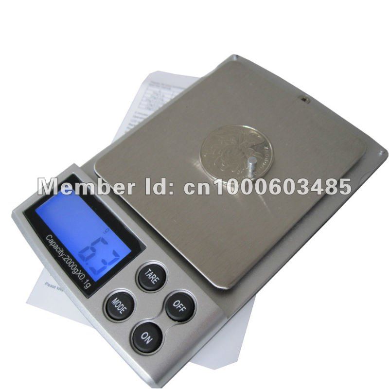 free shipping 2Kg Digital Electronic Balance Weight Scale 0.1g - 2000g hot seller