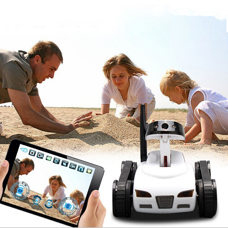 RC Mini Tank Car I Spy with Video 0.3MP Camera 777-270 WiFi Remote Control By Iphone Android Robot with Camera 4CH APP