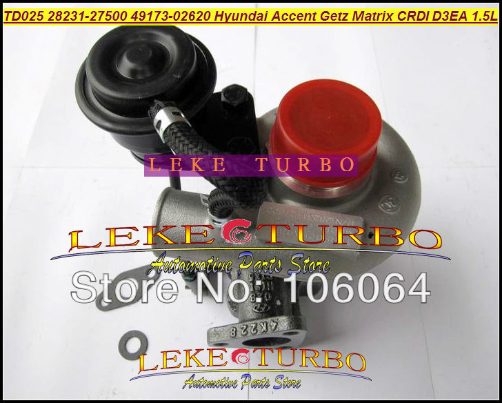 TD025 28231-27500 49173-02610 Hyundai Accent Matrix Getz KIA Cerato Rio 1.5L CRDi 2001-05 D3EA turbocharger (5)
