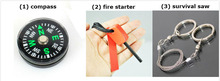 SOS Travel Gear Outdoor Survival Kit SOS First Aid Kits Box Self help Emergency Equipment Bag
