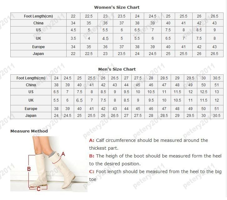 us male to female shoe size