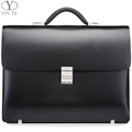 New Arrival Fashion Black Briefcase Men s Business Briefcase Leather High Quality Cow Leather Laptop Messenger