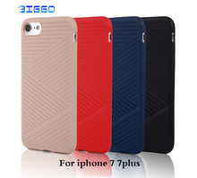Hot Sale Twill Soft Silica Gel TPU Case Silicone Cover for iPhone 7 7 Plus Ultra Thin Mobile Phone Case For 7 7PLUS