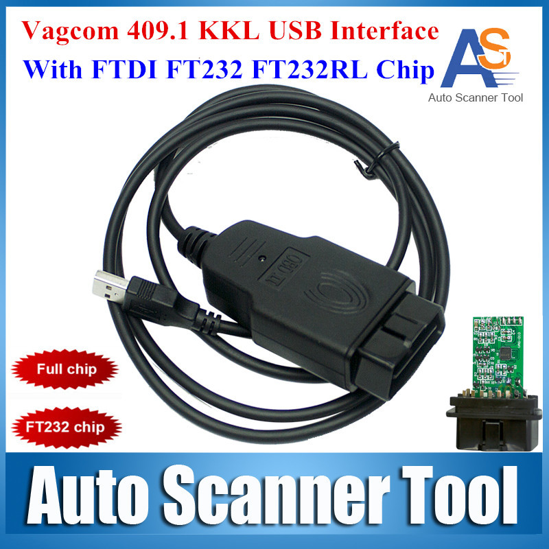      409 Vag Com 409.1  USB  VAG409 FTDI FT232  FT232RL KKL VAG409.1 FIAT   OBD  