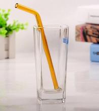 Straws Bent color Drinking Glass Straws For Kitchen Barware