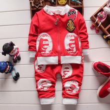2016 Baby Boy&Girls Four Color Clothes Children Cartoon Clothing Set Hoody Coat+Pants, Toddler Tracksuits For Boys Girls
