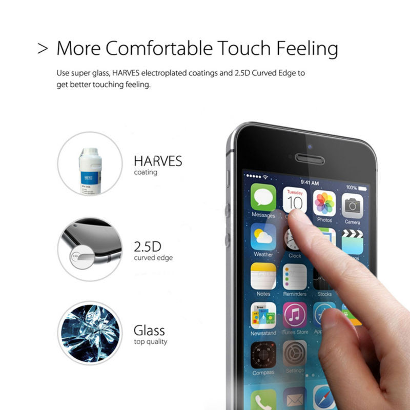 For-iPhone-5-Premium-Tempered-Glass-Screen-Protector-for-iPhone-5s-5c-Glass-protective-film-Godosmith