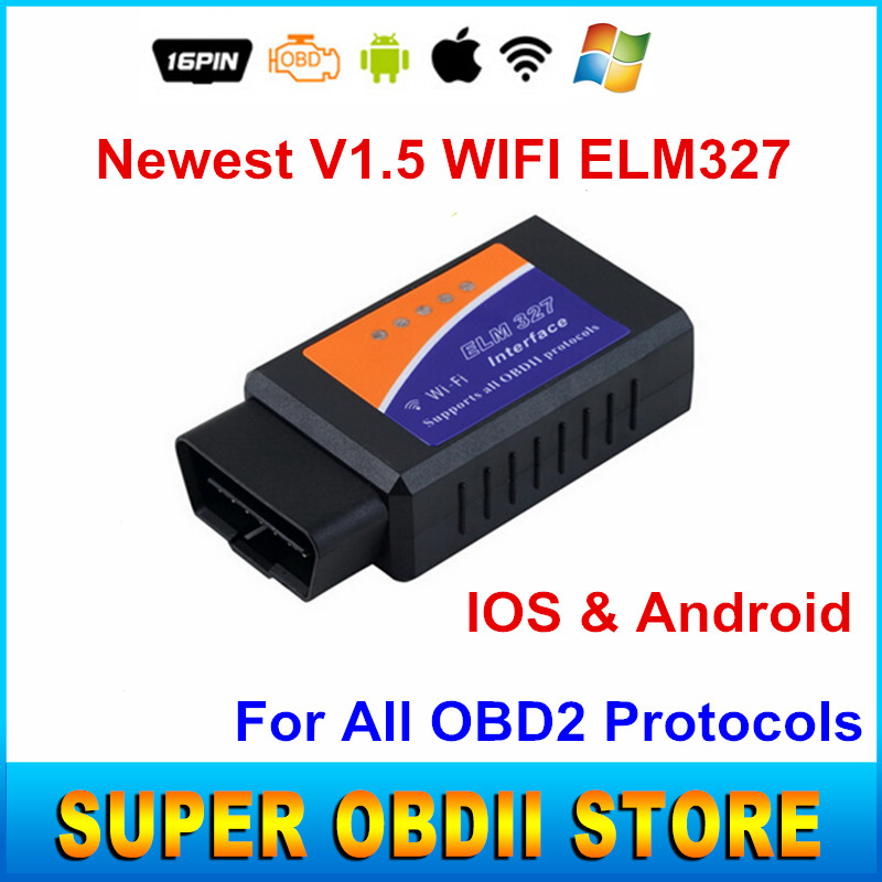 2016    V1.5 ELM327 WIFI ELM 327 OBD2 / OBDII    wi-fi 327 -  IOS   