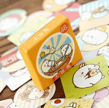 46 pcs/pack Cute Molang Rabbit Label Stickers Decorative Stationery Stickers Scrapbooking Stickers Diary Album Stick Lable H1289