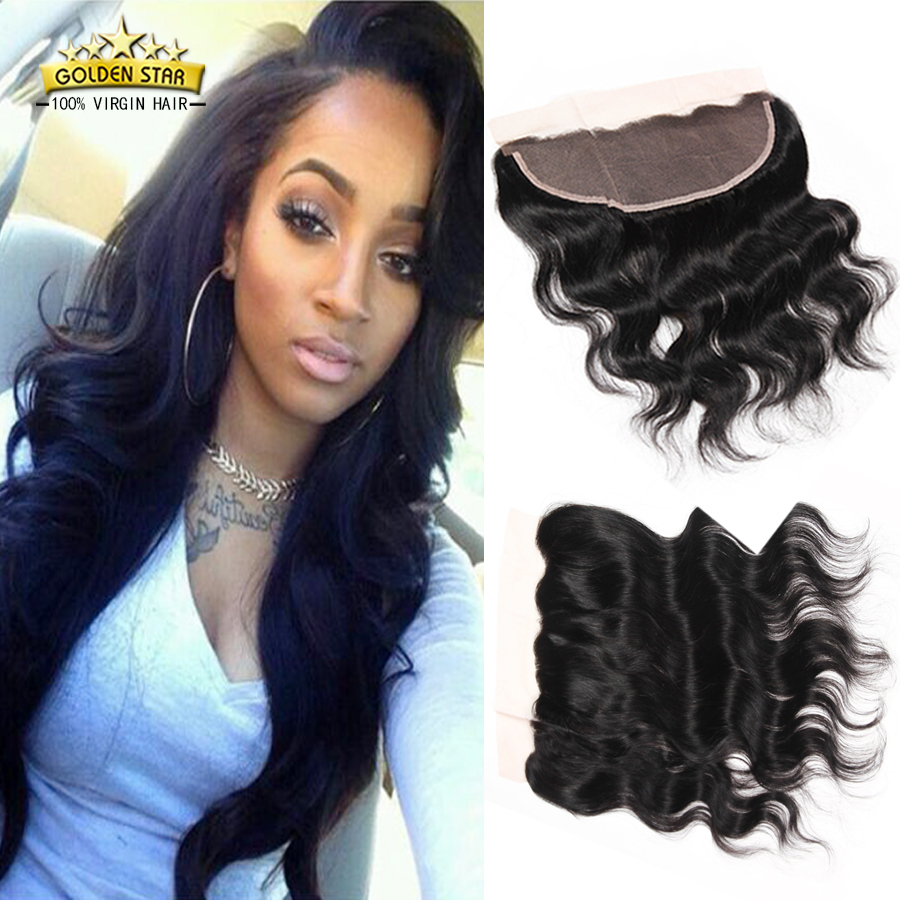Virgin Human Hair Eurasian Body Wave Lace Frontal Closure 13x4 Free Shipping 7A Grade Hot Ear To Ear Lace Frontal With Baby Hair