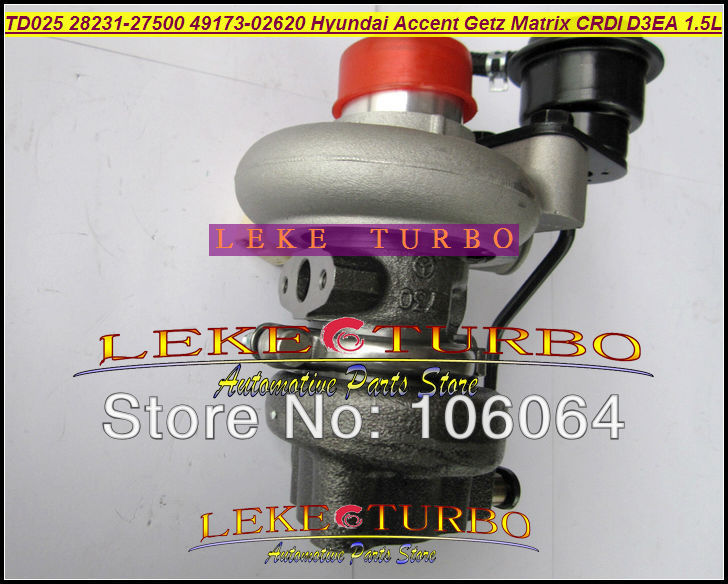 TD025 28231-27500 49173-02610 Hyundai Accent Matrix Getz KIA Cerato Rio 1.5L CRDi 2001-05 D3EA turbocharger (2)
