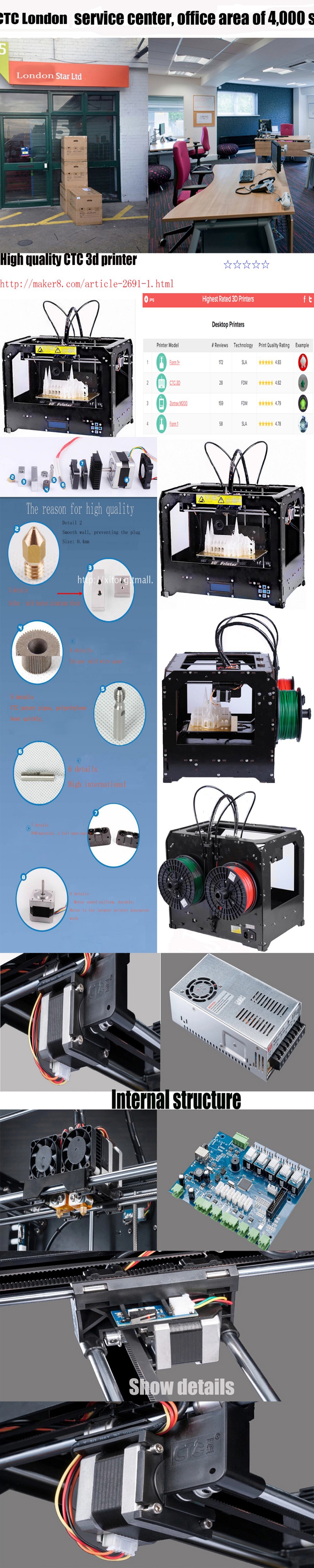 Ctc 3d Printer 2 Extruders 1 Abs Or Pla Filament Input File Types Stl Gcode Best Printers For Home Use Best 3dprinters For Home