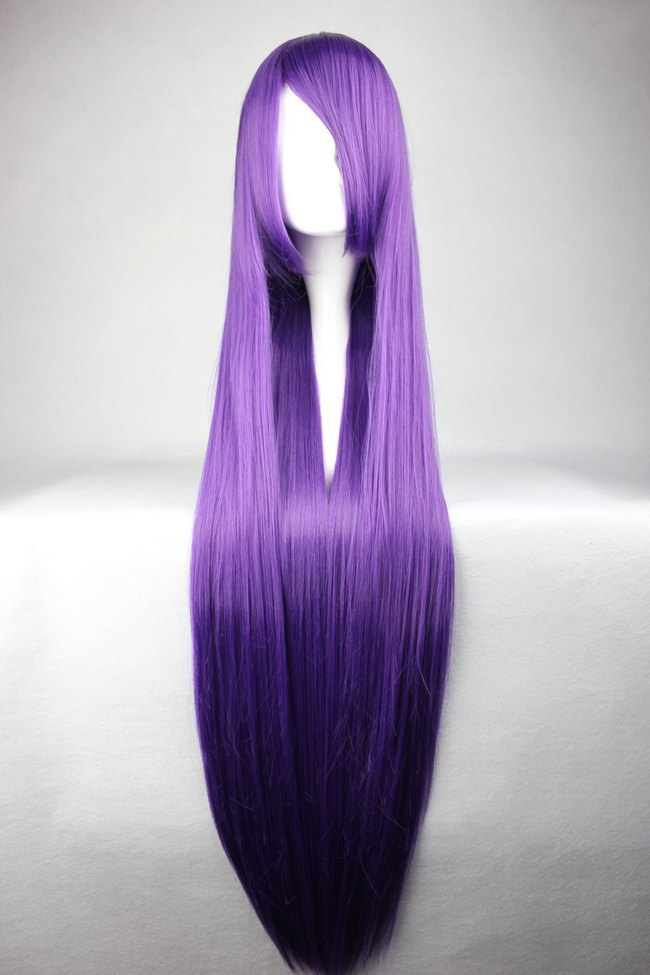 long purple wig cosplay